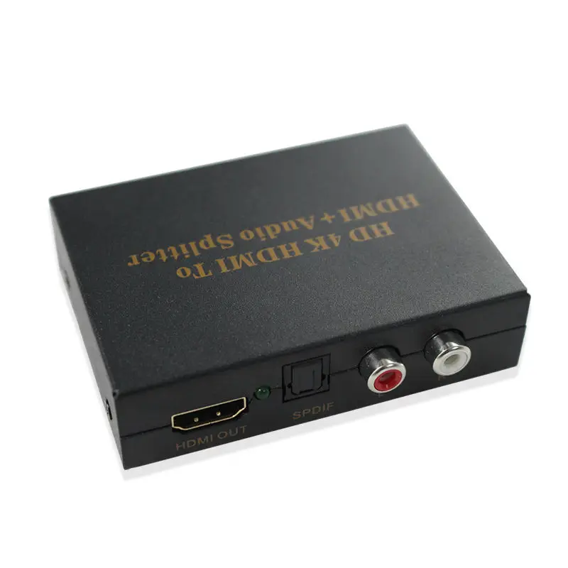 HDMI аудио экстрактор HDMI V1.4 поддержка 4 к* 2 к HDMI аудио spdif конвертер адаптер с адаптером питания для DVD PC PS4