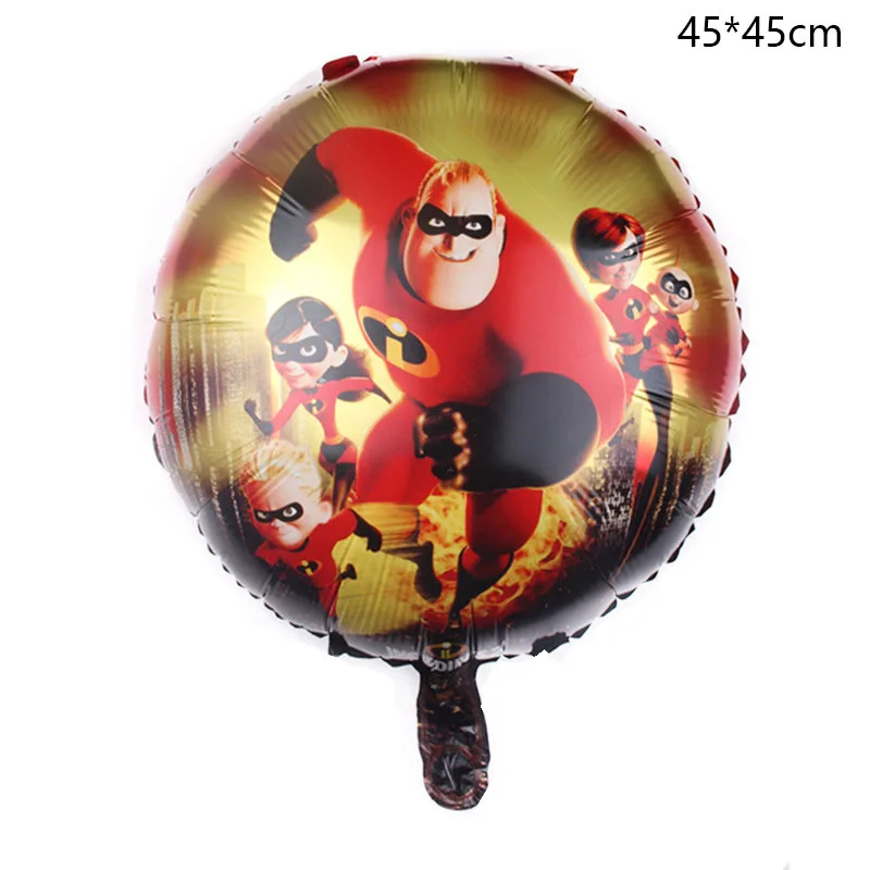 1 шт. Incredibles воздушный шар номер майлар День Рождения декоративные воздушные шары игрушки для детей Globos Высокое качество 45*45 см