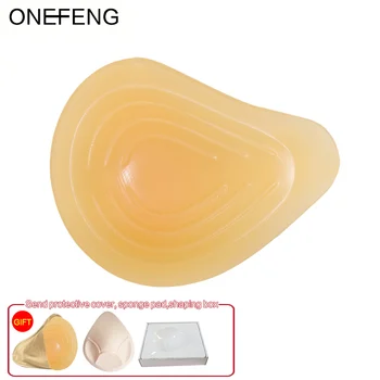 

ONEFENG 140g-250g/piece 32/34/36 Mastectomy Breast Compensate Silicone Breast Prosthesis False Silicone Breast Form