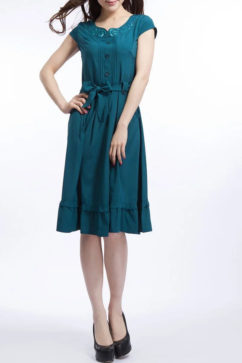 Размера плюс L-4XL модные женские туфли летнее Хлопковое платье Тонкий туника с цветочным принтом платья Повседневное длинное платье сексуальное облегающее платье F223