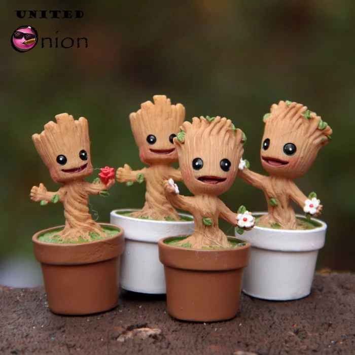 

4.8cm Guardians of the Galaxy random Marvel doll ornaments model Landscape tree man Action Figure Toy collection decoration gift
