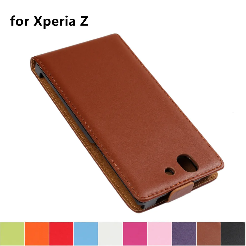 Кожаный чехол книжка для телефона Sony Xperia Z C6602 C6603|Бамперы| |