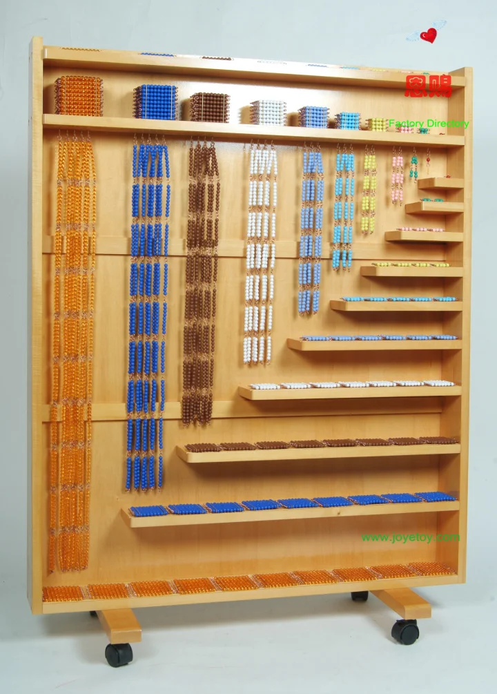 

5040gaint beads shelf with beads montessori educational wooden materials set teaching cylinders beads baby kinds toys school