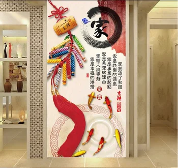 

Custom photo 3d wallpaper Non-woven mural picture wall stickerSliding door entrance hallway house backdrop