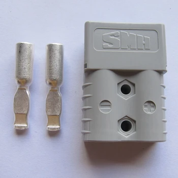 

6PCS/Lot GRAY SMH SY 350A 600V BATTERY PLUG POWER CONNECTOR WITH CONTACTS FOR ELECTRIC MOBILITY SCOOTER GOLF CARS FORKLIFT