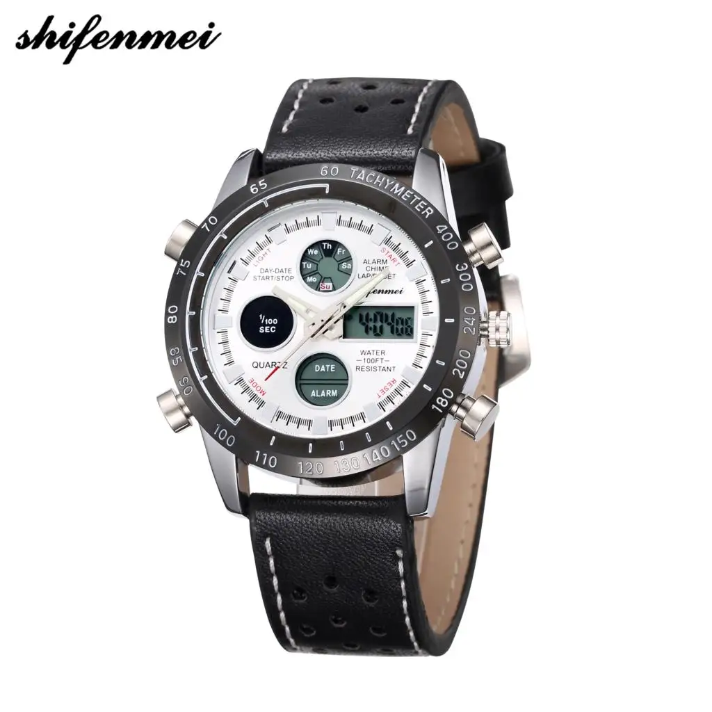 

shifenmei S1123 Luxury Brand Digital Men Watch Bracelet Stainless Steel Quartz Watches G Shock Digital Men Watches clock Relogio