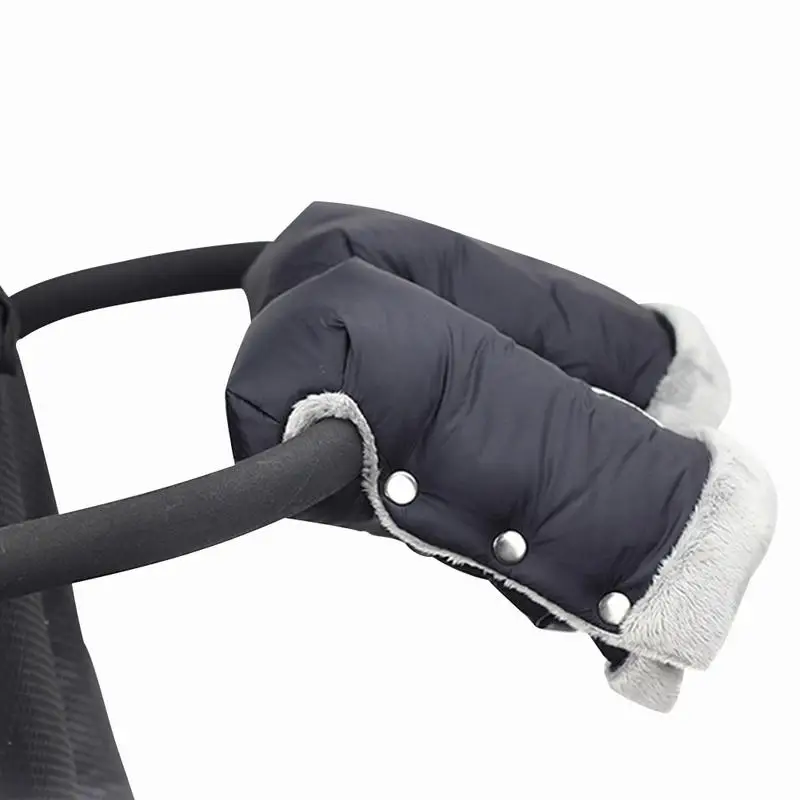 

Winter Pram Hand Muff Baby Carriage Pushchair Warm Fur Fleece Hand Cover Buggy Clutch Cart Muff Glove Mom Stroller Accessories
