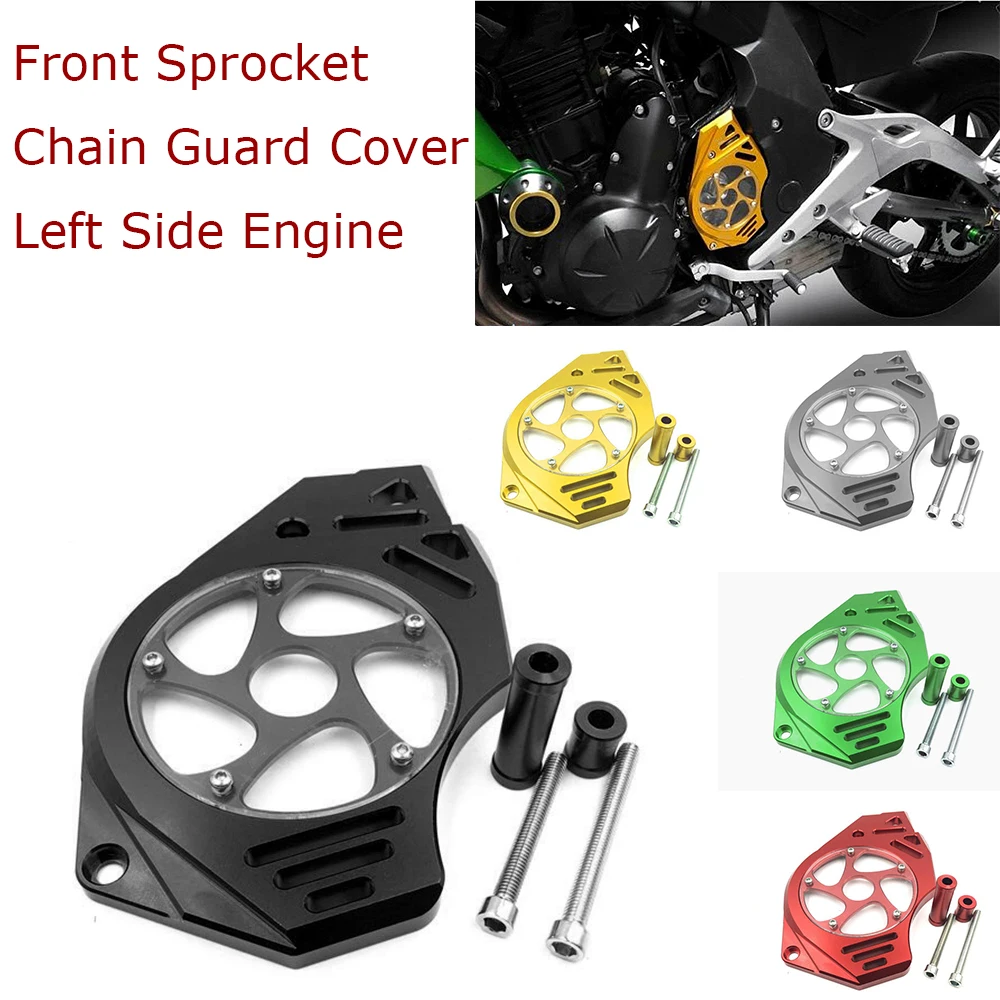 

Motorcycle Accessories Front Sprocket Left Side Chain Guard Cover Engine Protection Moto For KAWASAKI Z1000 Z 1000 2010-2017