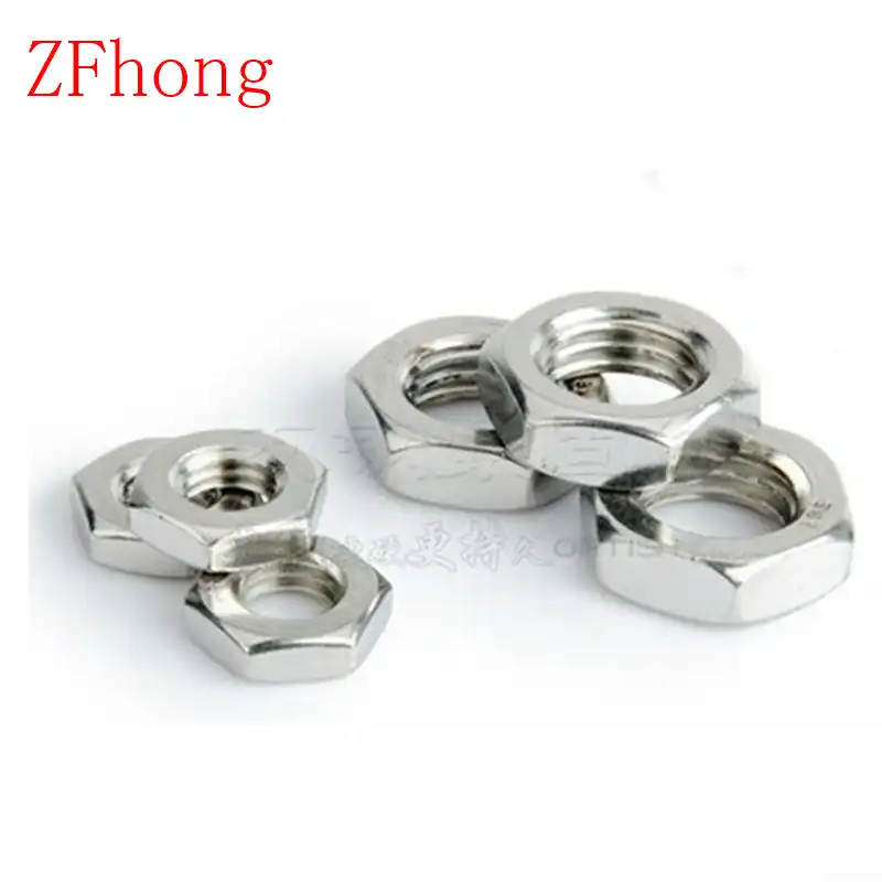 20//60//100pcs M2 M3 M4 M5 M6 Nylon Insert Self-Lock Aluminum Nuts Hex Lock Nut US