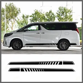 Гоночные спортивные полосы для Toyota Alphard Previa, автомобильный Стайлинг, поясные линии, авто боди, Декор, наклейка, наружная, индивидуальная, Виниловая наклейка