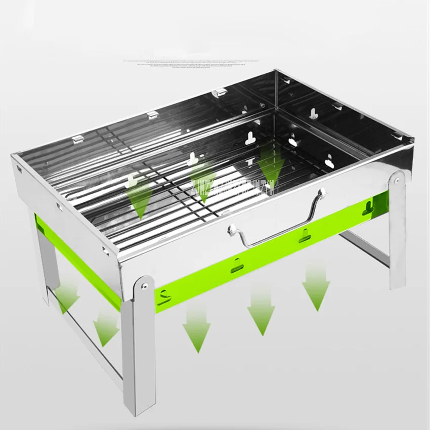 Открытый гриль из нержавеющей стали, барбекю B35, портативная Бытовая печь на древесном угле для 3-6 человек, экологическая печь для барбекю, Новое поступление