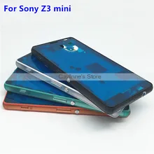 Новая ЖК средняя рамка для sony Xperia Z3 Compact Mini M55W средняя рамка Корпус рамка+ кнопка, клавиша питания запасные части