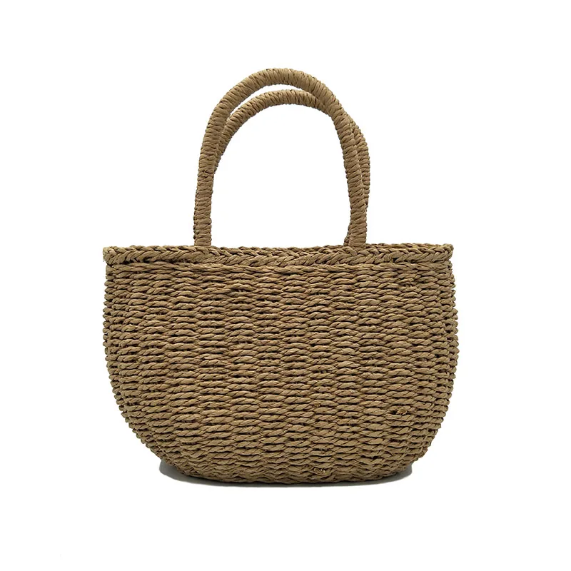 Storage Basket Willow Wicker with Linen Picnic Shopping ...