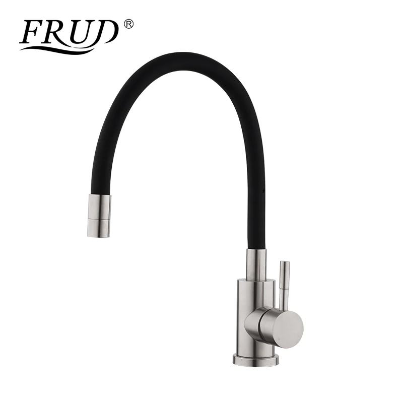 

FRUD Silica Gel Nose Any Direction Rotating Kitchen Faucet Cold and Hot Water Mixer Torneira Cozinha Single Handle Tap Y40035