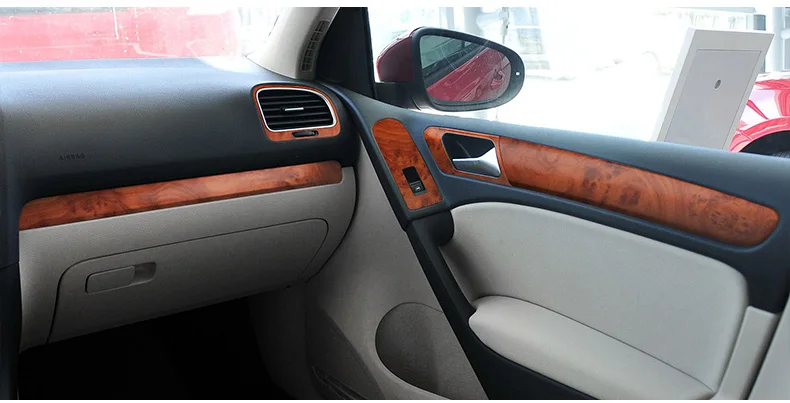Центральная панель управления наклейки для Volkswagen golf7/7,5 украшения салона автомобиля литье углеродного волокна