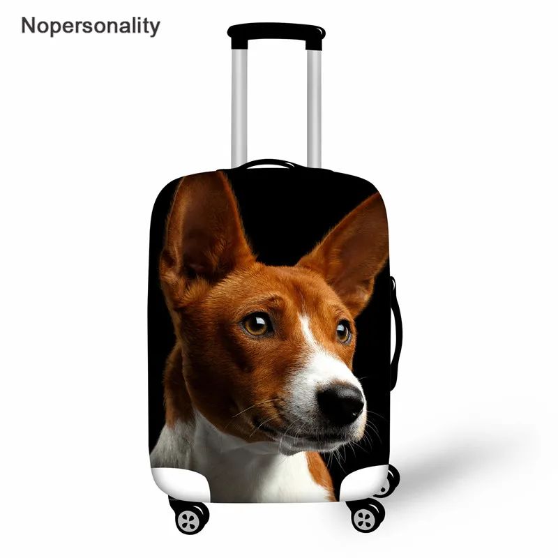 Nopersonality Basenji, чехол для багажа, эластичный, устойчивый к царапинам, Дорожный чемодан, защитный комплект чехлов для 18-30 дюймов - Цвет: XM2769