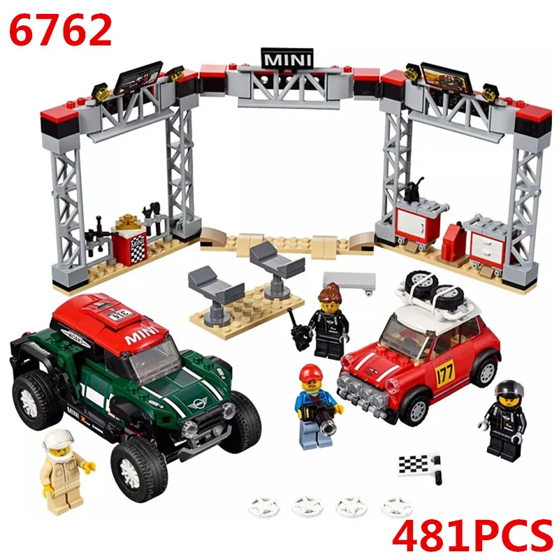 

75894 1967 Mini Cooper S Rally and 2018 MINI John Cooper Works Buggy Building Blocks Bricks Kids DIY Gifts Toys 6762