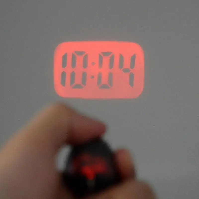 Мини цифровые Проекционные Часы светодиодный портативный часы подарок