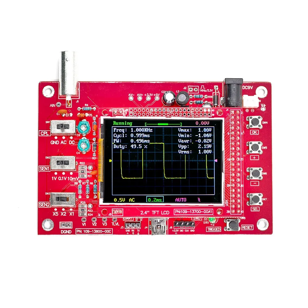 Собранный DSO FNIRSI-138 2,4 TFT Ручной Карманный цифровой осциллограф Набор diy части электронный Обучающий набор 1 МСПС