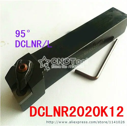 

DCLNR2020K12 CNC Turning Lathe Machine Tools Lathe Cutting Tools 95 degrees External Turning Tool Holder 20*20*125mm