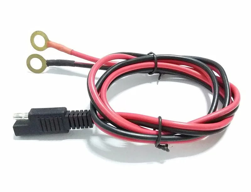 1 м вилка sae к O тип терминала быстрый разъем 10A/2468/18AWG медный шнур DIY кабель питания для бустера автомобиля батарея стартер