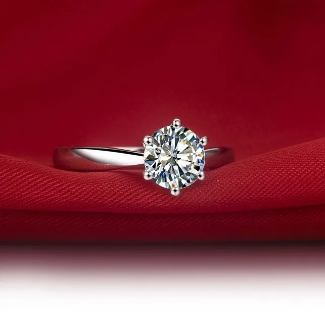 VS1 G цвет 2CT тест положительных сердец и кольцо Стрела Moissanite алмазная корона