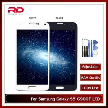

G900F LCD For Samsung Galaxy S5 LCD G900M G900A G900T LCD Display Touch Screen Digitizer Assembly Black white color Adjustable