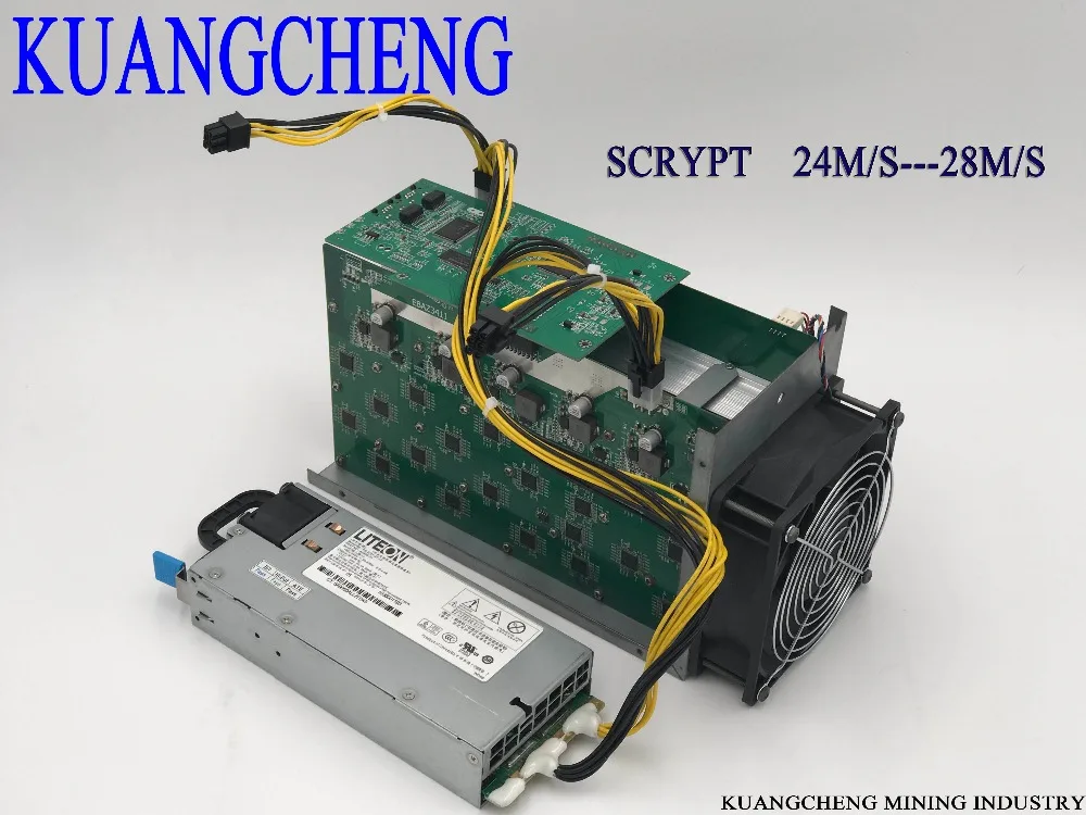 KUANGCHENG Silverfish 25 м/с Litecoin Miner Scrypt Miner блок питания на 420 ватт лучше ASIC miner Zeus 25 m Litecoin