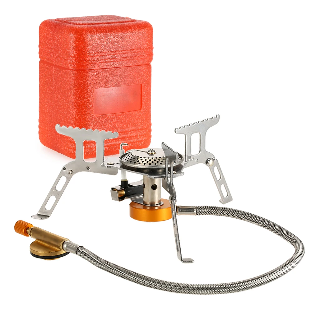 Camping Gas Stove Portable Outdoor Stove Cooking Folding Gas Stove