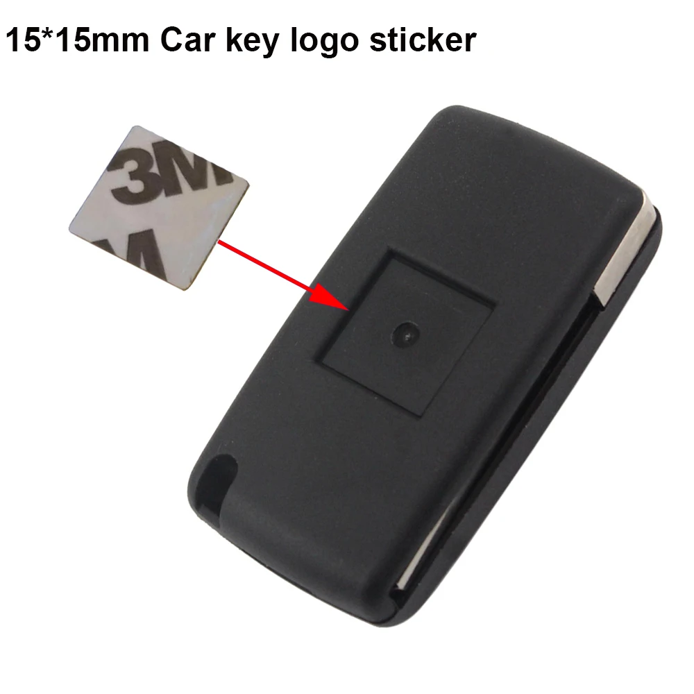 5pcs 15x15mm Car Key Badge Car Brand Logo For Car Remote Key Sticker