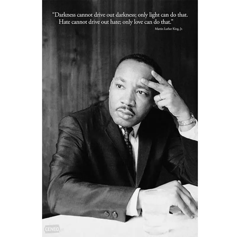 

1038B Martin Luther King Jr-Wall Sticker Silk Poster Light Canvas Decoration