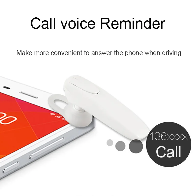 Bluetooth Wireless Earphone Mini Portable Ear Hook Headset Noise Cancelling Car Driving Use Handsfree With Microphone for Phone 1 (1)