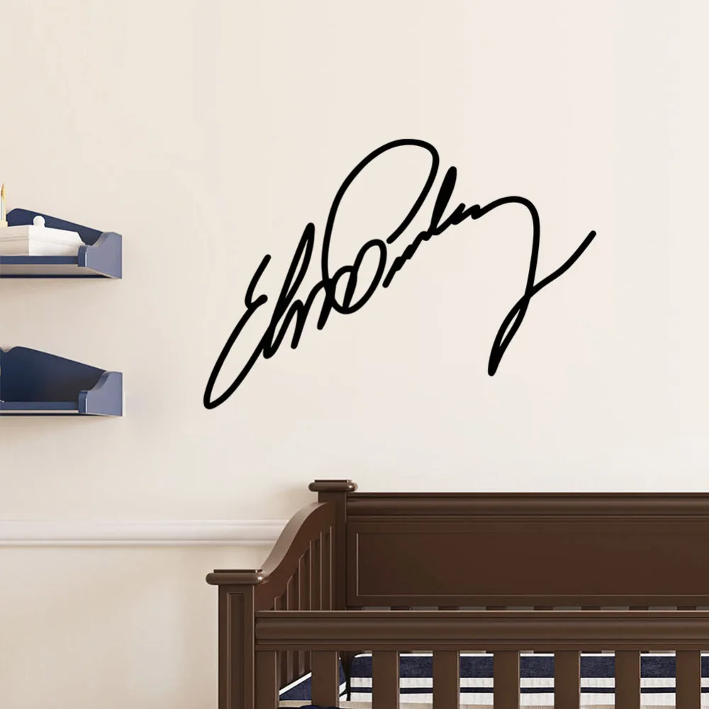 Elvis Presley Sign Signature Home Decor Vinyl Wall Sticker Wallpaper Elvis Presley Sign Signature Home Decor Vinyl Wall Sticker Wallpaper Window Decals 17 In Stickers From Garden On Aliexpress