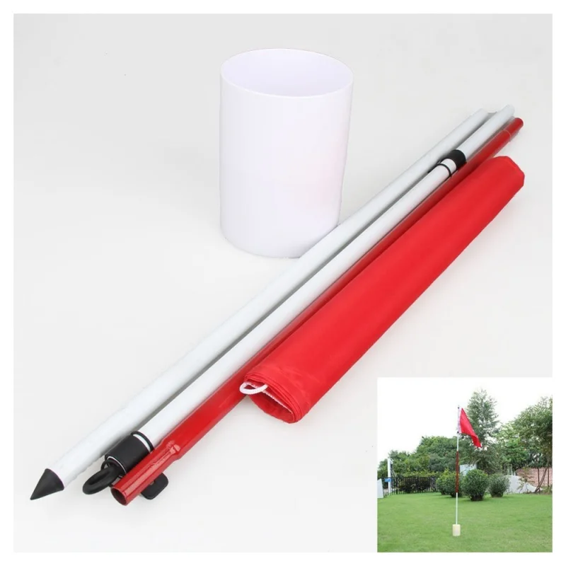 Для применения на приусадебном участке Golf Hole Pole Cup флаг установка шеста Green Flagstick