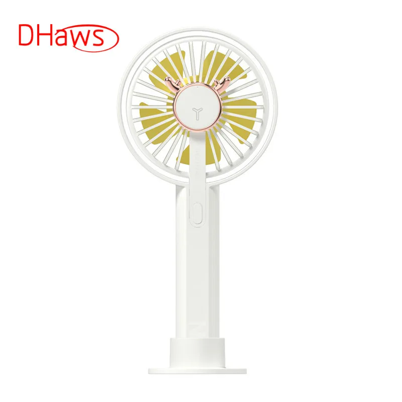 

DHaws 2019 New Deer Handheld Mini Fan Creative USN Rechargeable Fan Custom Portable Mini Desk Fan Personal Fan For Home Office