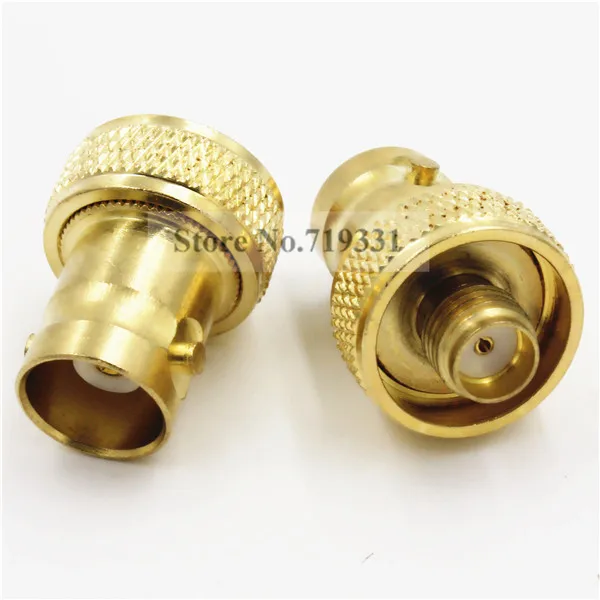 

2pcs BNC Female Jack to SMA Female Jack RF Adapter Connector