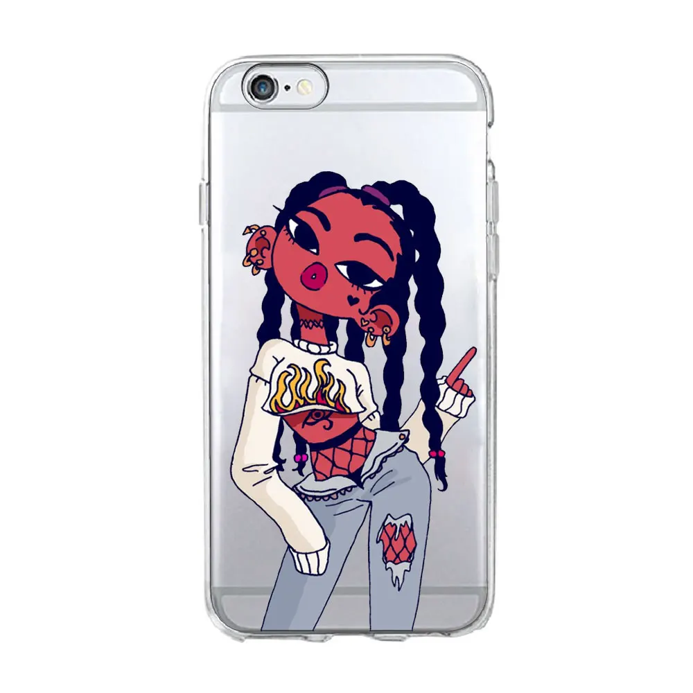 Afro Black Girl Magic Melanin Poppin phone Case For iPhone 7 5S SE 6s 8 Plus Soft TPU Silicone Cover For iPhone X XR XS MAX Case Afro Black Girl Magic Melanin Poppin phone Case For iPhone 7 5S SE 6s 8 Plus Soft TPU Silicone Cover For iPhone X XR XS MAX Case