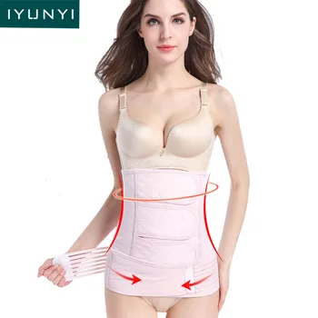 

IYUNYI 2 in 1 Postpartum Recovery Back Support Waist Wrap Abdominal Pelvis Belt Girdle Corset Postnatal Body Shapewear