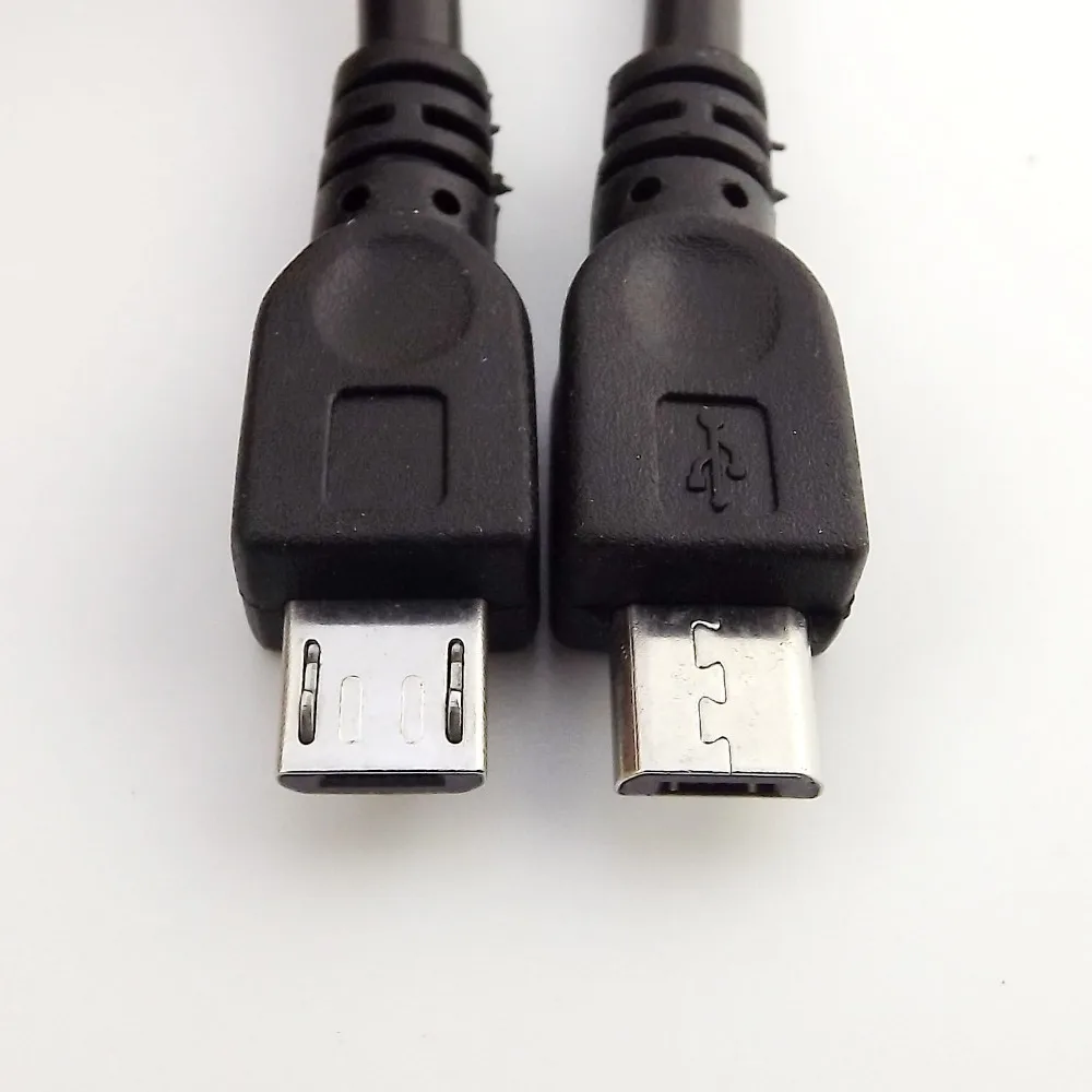 3 قطعة المصغّر usb 2.0 B الذكور إلى مايكرو 5 دبوس ذكر مزامنة بيانات محول للشحن وصلة كابل 1FT