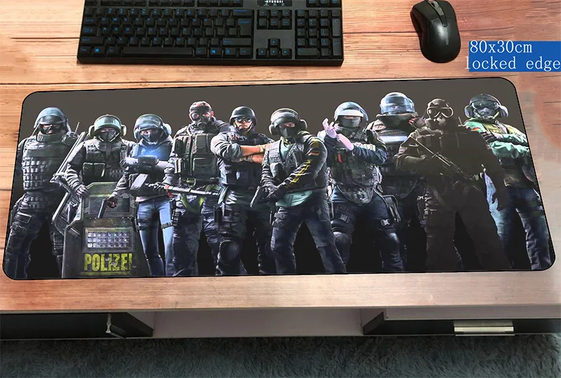 

rainbow six mouse pad gamer large 800x300x2mm notbook mouse mat gaming mousepad HD print pad mouse PC desk padmouse mats