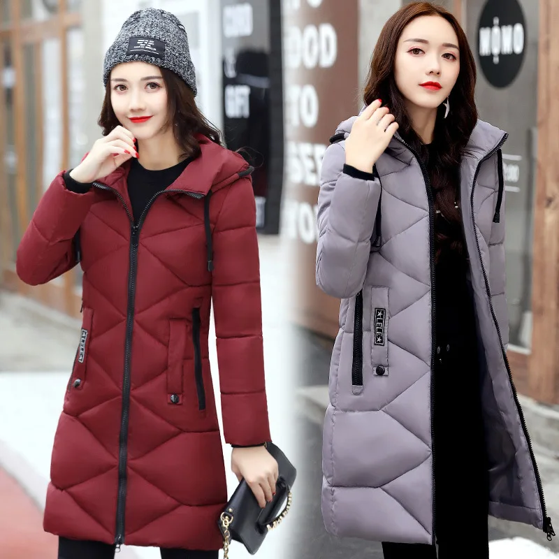 D'hiver Femelle Chaud Parkas Épaississement Grey 2017 Hiver Green De army Manteau Manteaux Mode Parka Mince Red wine Femmes Longue Veste Nouveau Survêtement noir 4qSXwZF