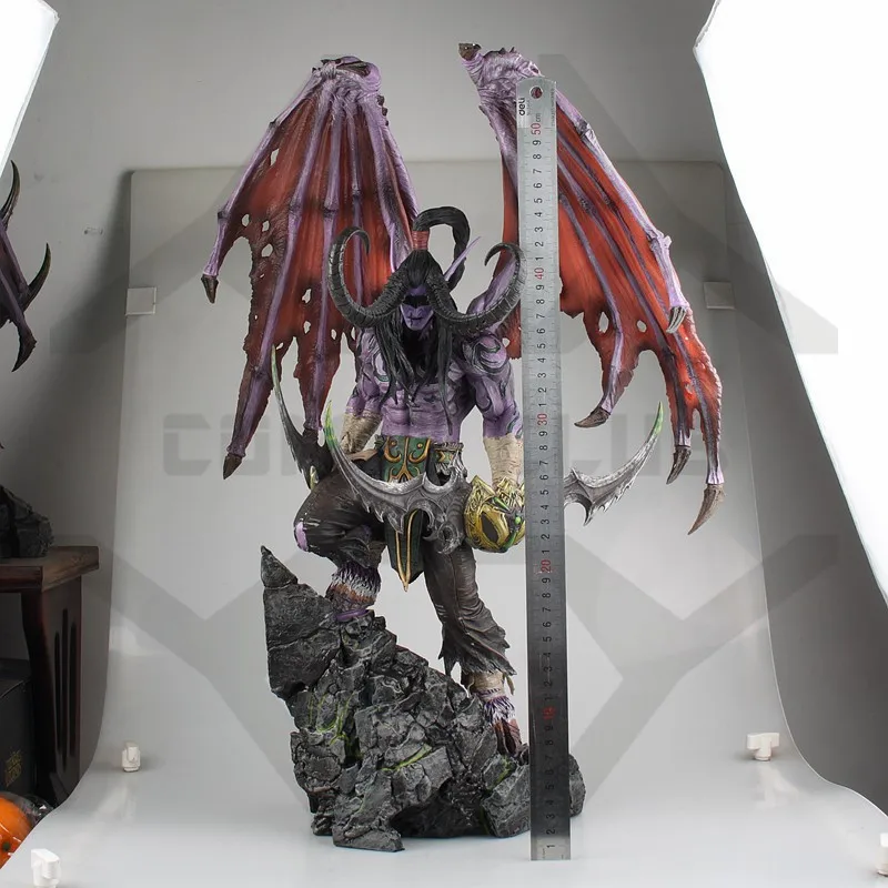 В наличии Статуэтка из комиксного клуба wow Illidan высота 60 см gk ПВХ со светодиодной