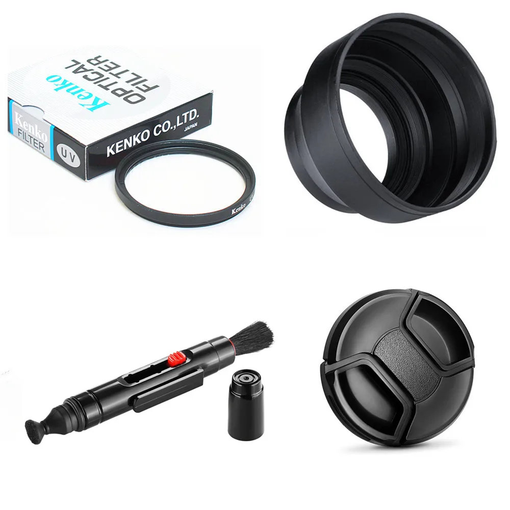 

limitX UV Filter + Lens Hood + Lens Cap + Cleaning Pen for Nikon CoolPix P900 P900s Kodak PIXPRO AZ901 Digital Camera