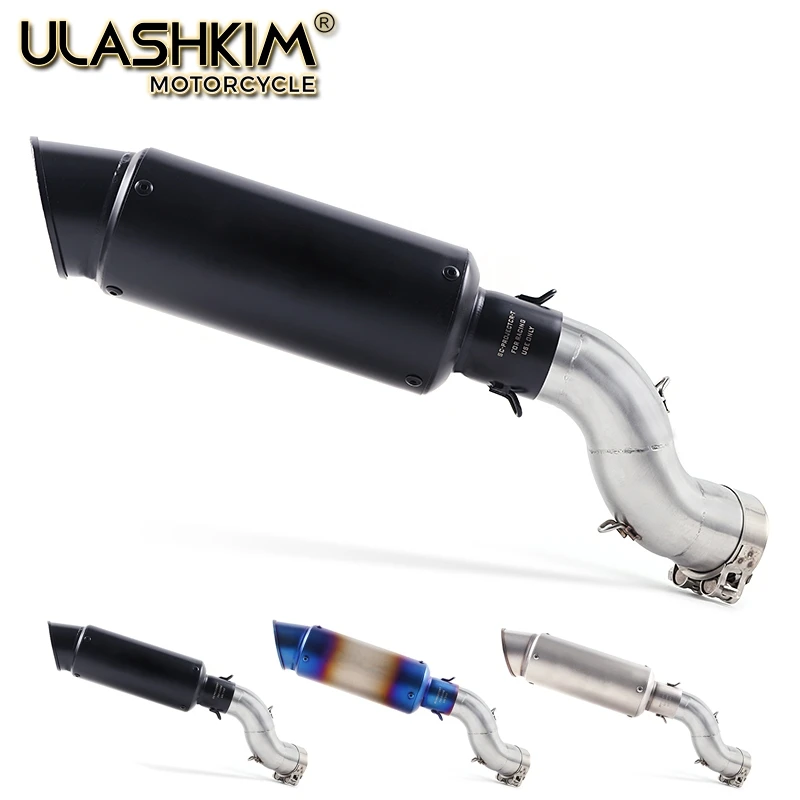 Free Shipping motorcycle Exhaust Middle pipe Muffler full System Pipe Tube Slip On For Kawasaki Z900 Z 900 2017 2018 Q | Автомобили и