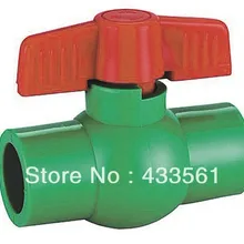 Цвет зеленый качество экологически чистых ppr шаровой клапан в Размеры DN20 для орошения водопровода