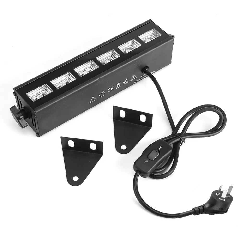 

6 * 3W LED Stage Light Bar Wall Wash Lighting for Disco DJ KTV Club Party EU/US/ AU Plug 220-240V