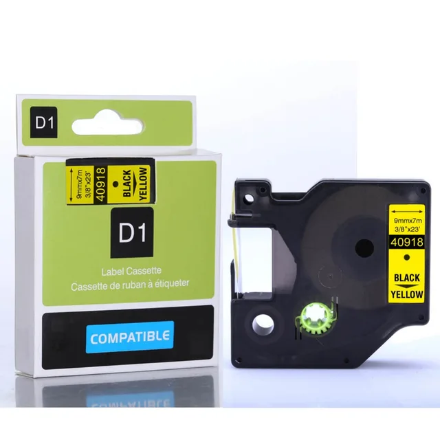 Cheap Cheap 9mm yellow tape DYMO D1 40918 for dymo label printer Cheap Cheap 9mm yellow tape DYMO D1 40918 for dymo label printer