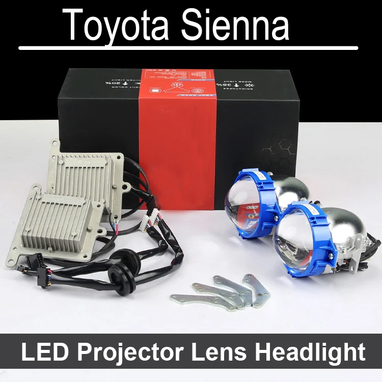 No Error Hi Low LED Projector lens headlight Assembly For Toyota Sienna