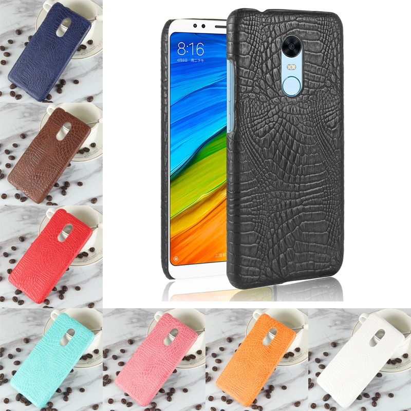Чехол для Xiaomi Redmi 5 Plus роскошный чехол из крокодиловой искусственной кожи Жесткий