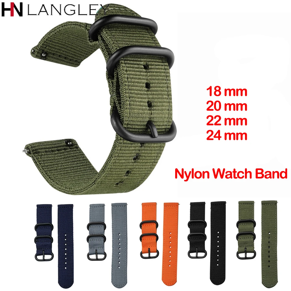 

Canvas Nylon Wristband Strap For Xiaomi Amazfit Stratos 2 2S Pace Straps Amazfit Bip Watch band For Samsung Gear S3 S2 Galaxy